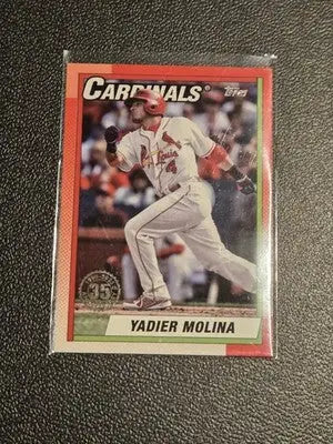 2025 Topps #T90-5 Yadier Molina 1990 Topps Baseball 35th Anniversary - Baseball Card Single
