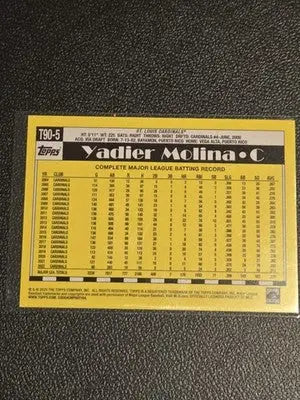 2025 Topps #T90-5 Yadier Molina 1990 Topps Baseball 35th Anniversary - Baseball Card Single