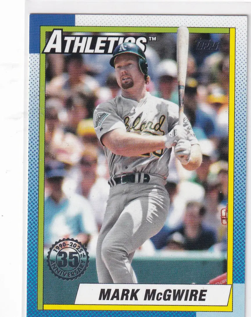 2025 TOPPS #T90-66 MARK MCGWIRE- OAKLAND ATHLETICS - Baseball Card Single