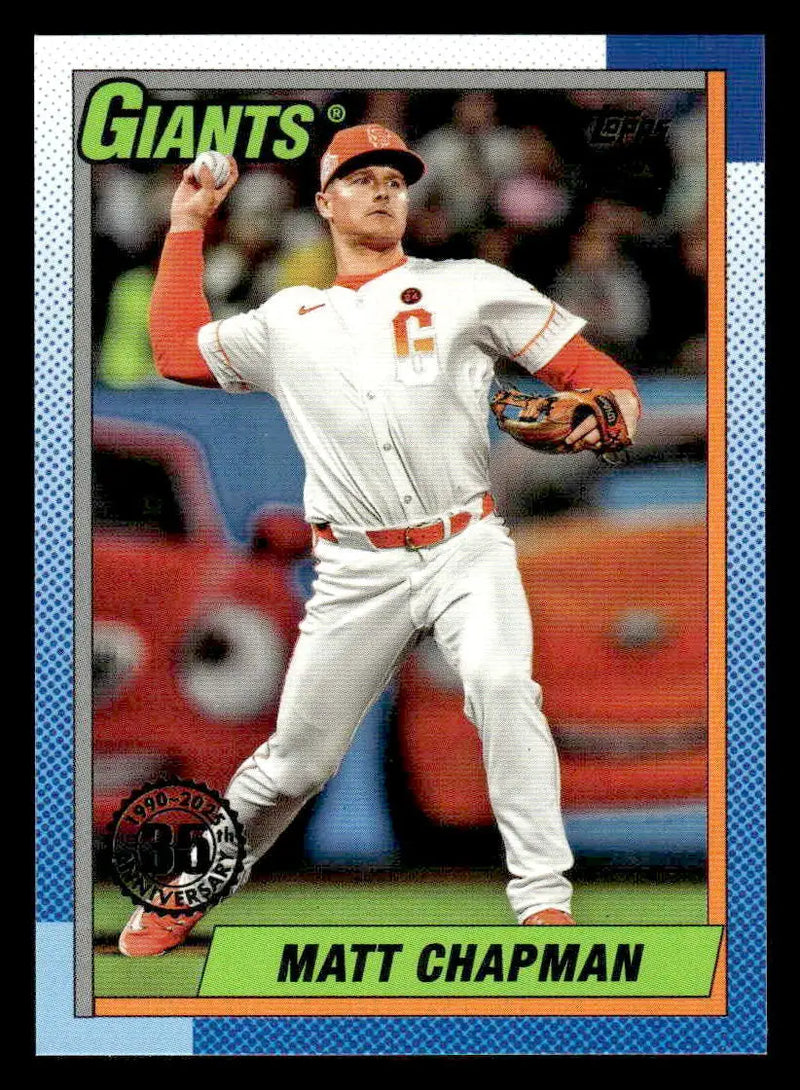 2025 Topps #T90-86 Matt Chapman 1990 Topps Baseball 35th Anniversary - Baseball Card Single