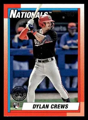 2025 Topps #T90-89 Dylan Crews 1990 Topps Baseball 35th Anniversary - Baseball Card Single