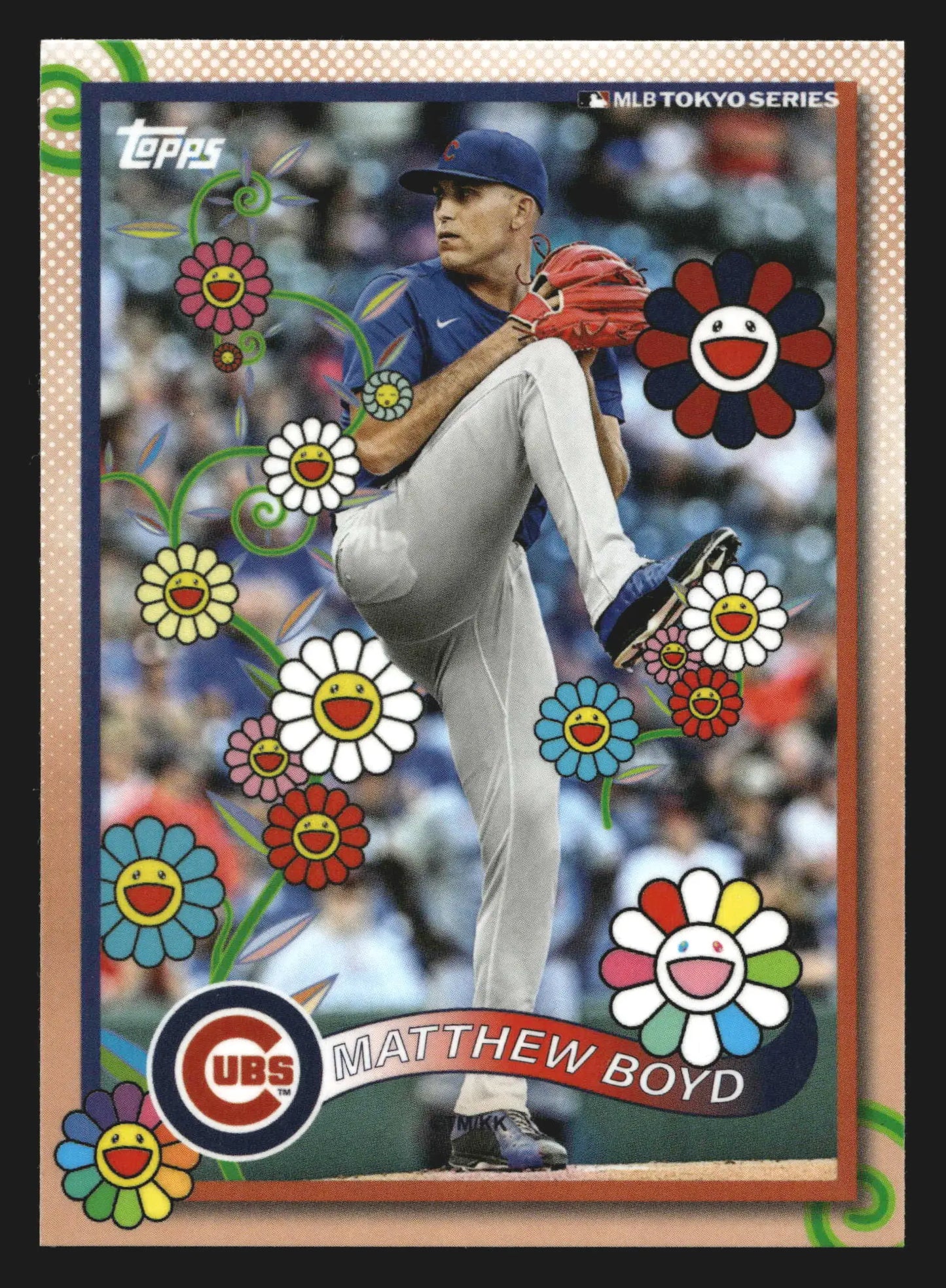 2025 Topps Takashi Murakami Tokyo Series #22 Matthew Boyd Cubs - Baseball Card Single