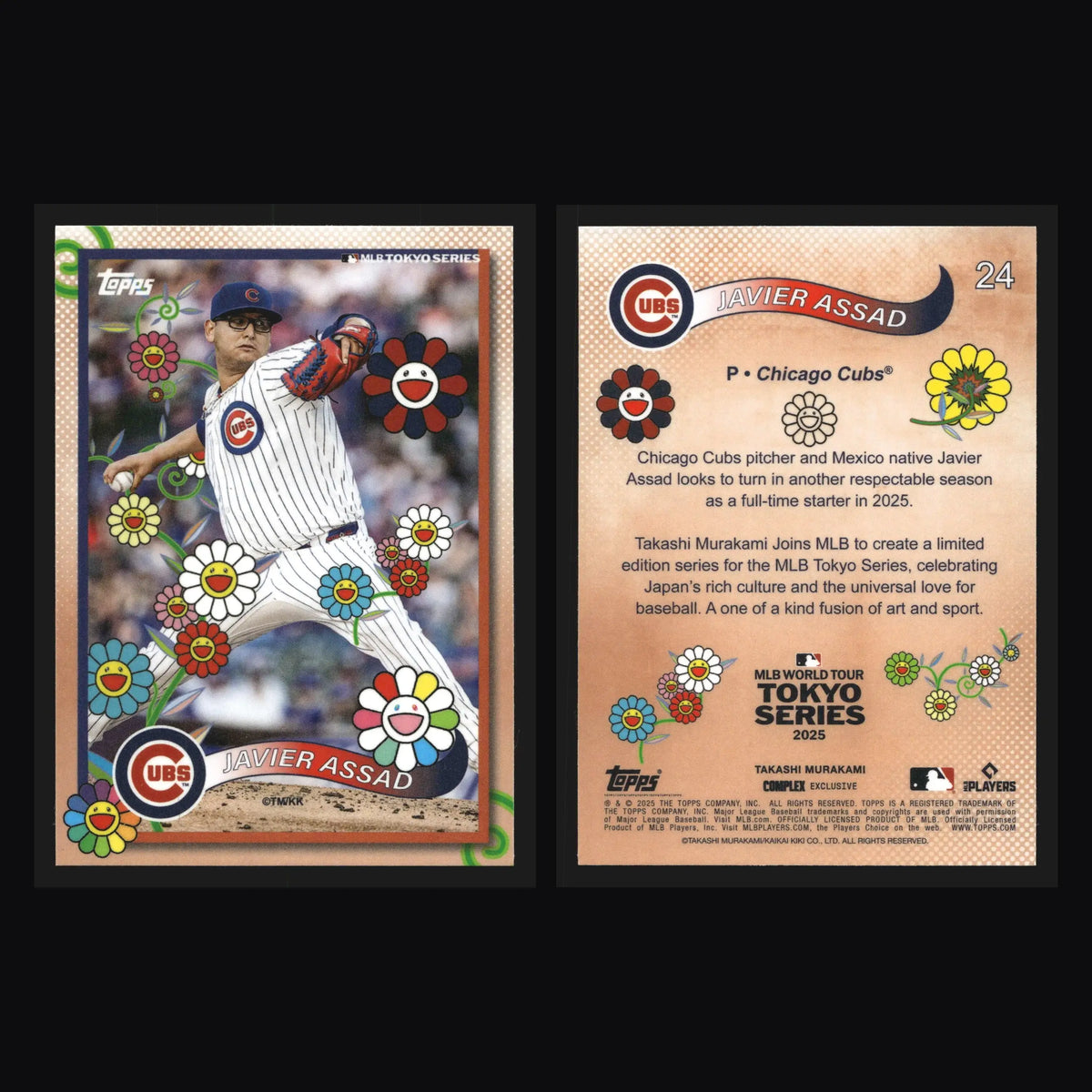 2025 Topps Takashi Murakami Tokyo Series #24 Javier Assad Chicago Cubs - Baseball Card Single