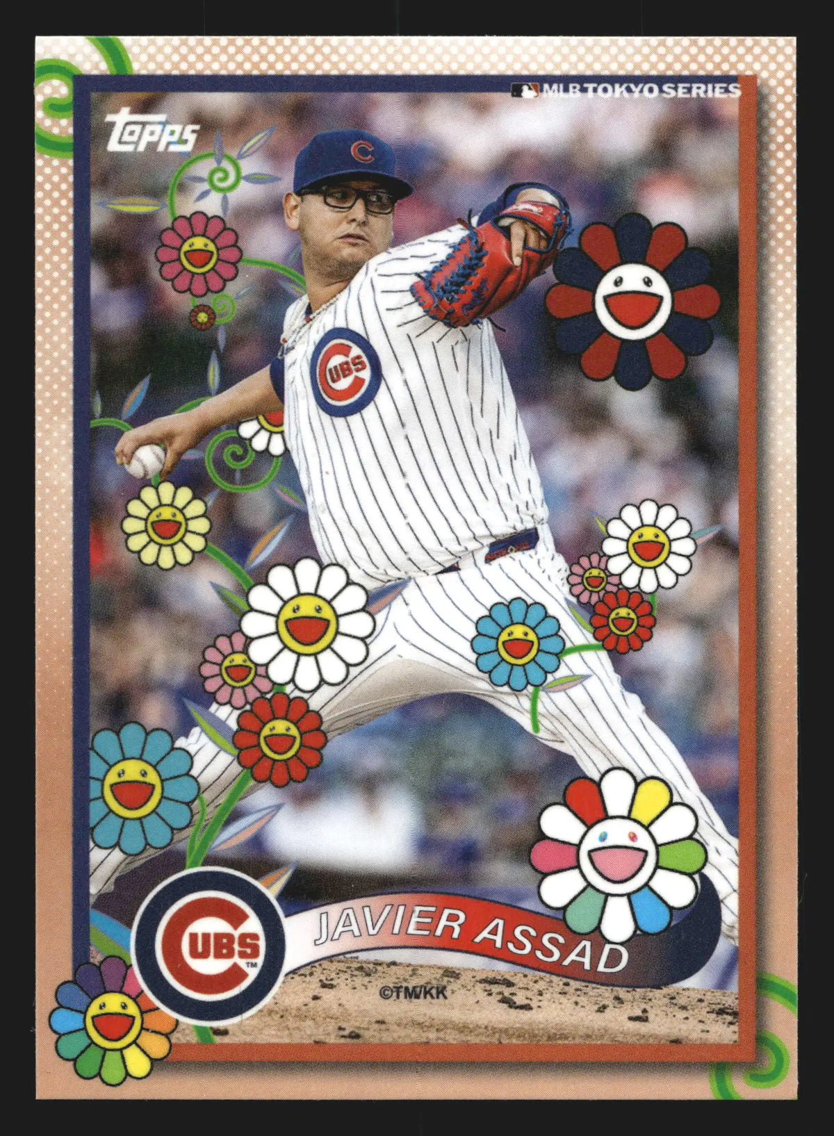 2025 Topps Takashi Murakami Tokyo Series #24 Javier Assad Chicago Cubs - Baseball Card Single