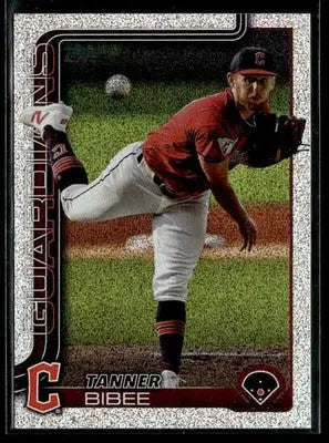 2025 Topps Tanner Bibee #164 Sandglitter Cleveland Guardians