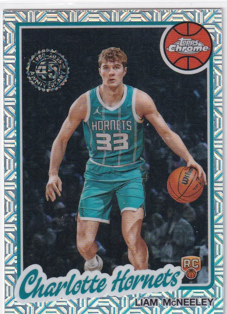 2025 TOPPS #TC-LM LIAM MCNEELEY MOJO- CHARLOTTE HORNETS - Basketball Card Single