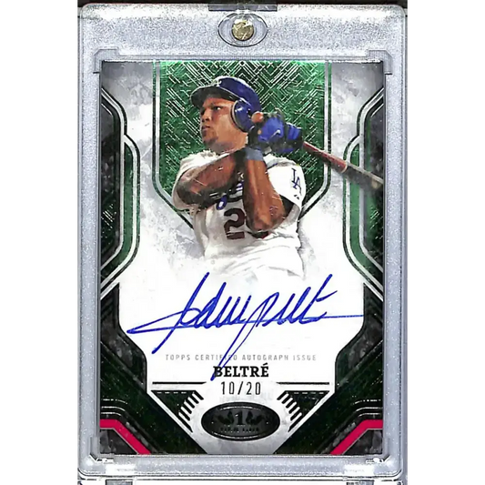 2025 Topps Tier 1 Prime Performers Green #PPA-ABE Adrian Beltre NM-MT Auto 10/20 Los Angeles Dodgers