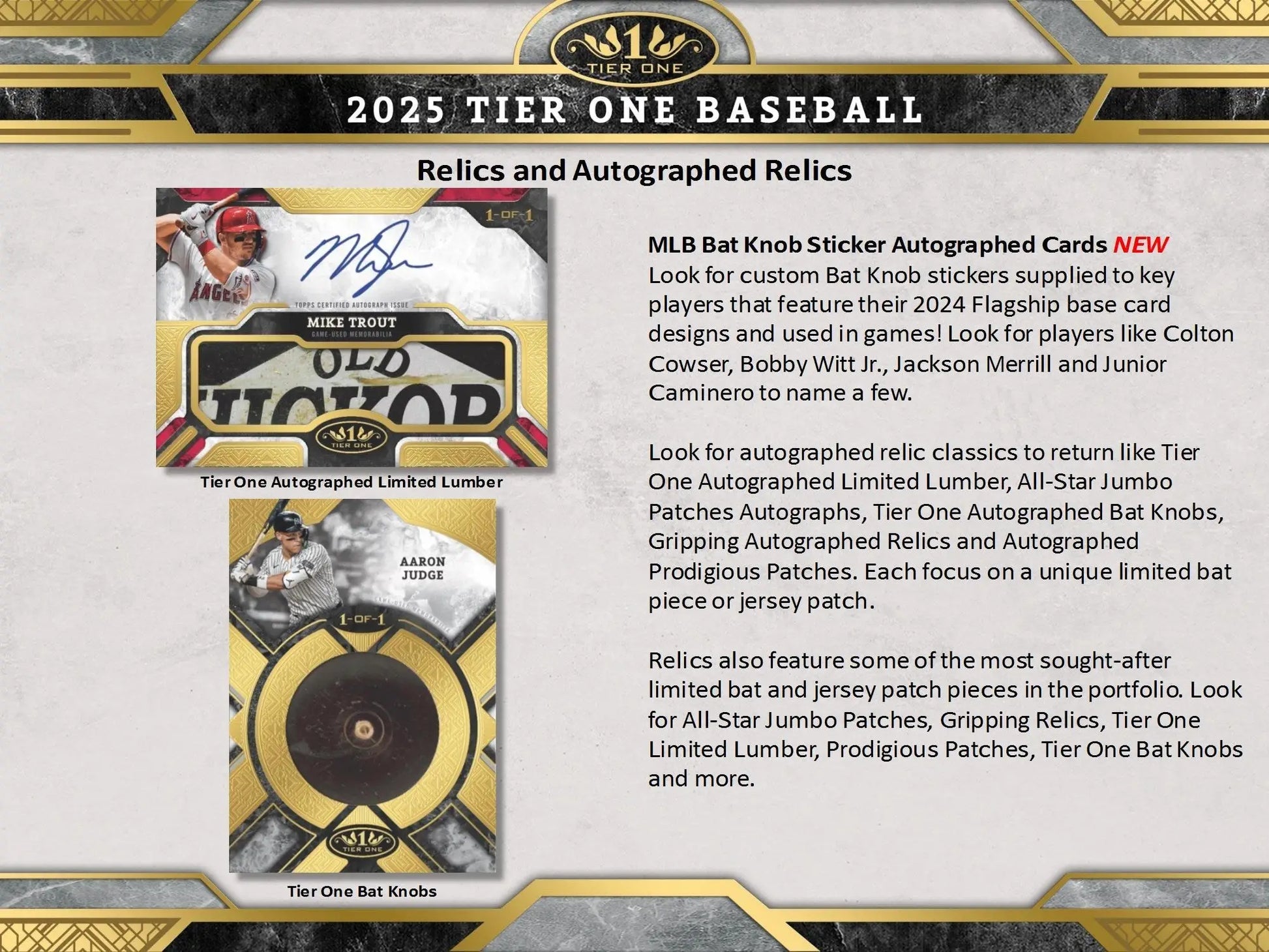 2025 Topps Tier One Baseball Hobby Box - Sports Cards - Baseball Sealed