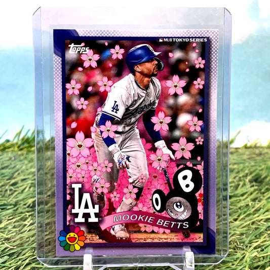 2025 Topps Tokyo Series Mookie Betts baseball card showcased in Topps Tokyo series collection