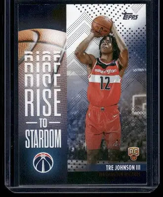 2025 Topps Tre Johnson III #RTS-6 RC Basketball - Basketball Card Single