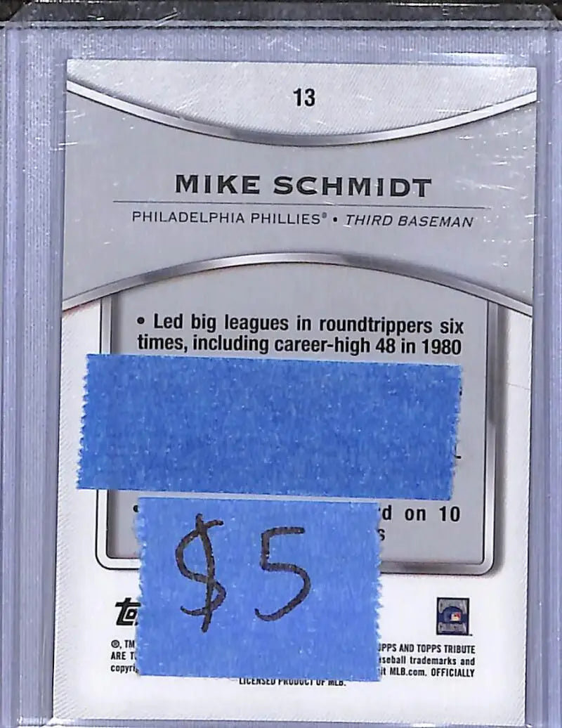 2025 Topps Tribute #13 Mike Schmidt NM-MT Philadelphia Phillies