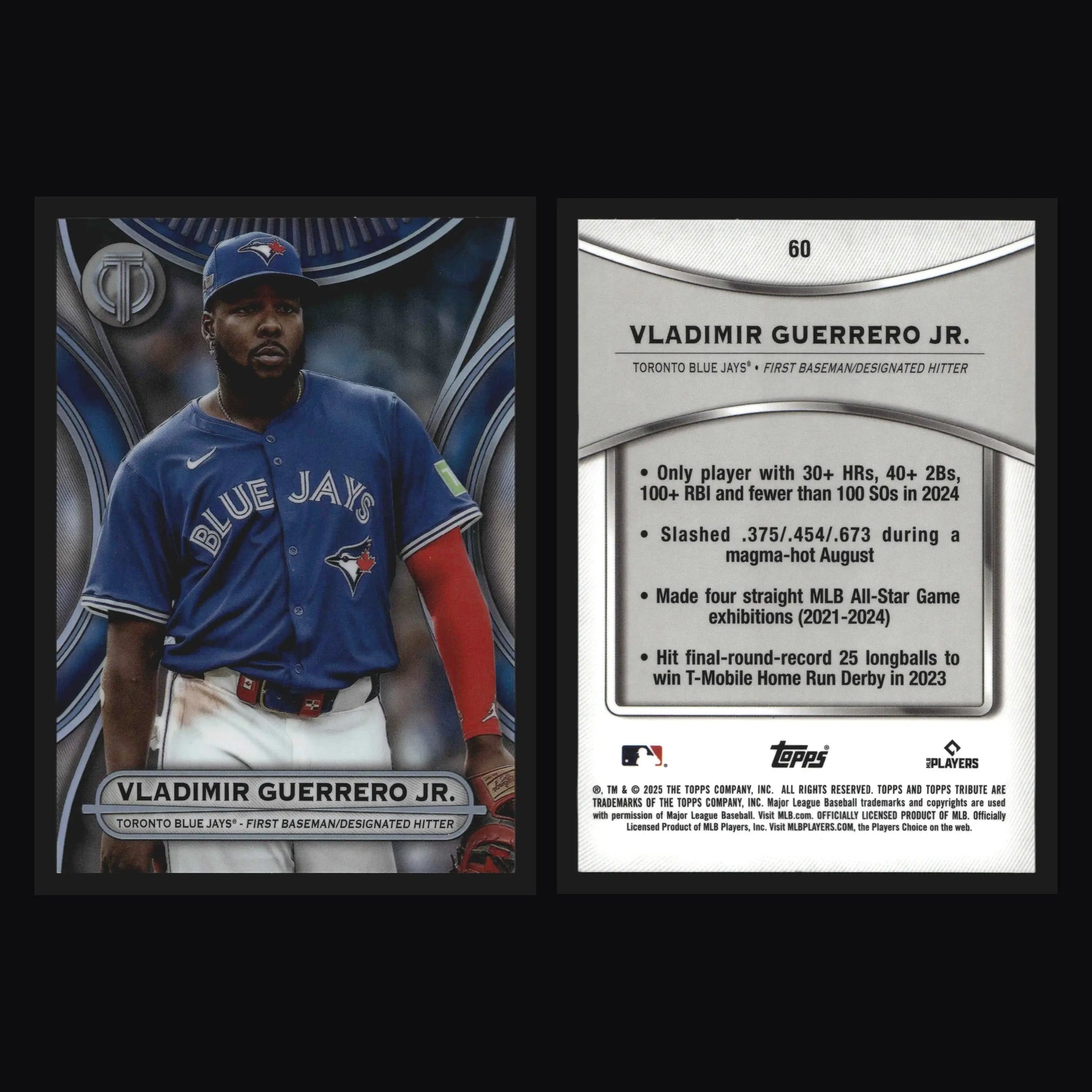 2025 Topps Tribute #60 Vladimir Guerrero Jr Toronto Blue Jays