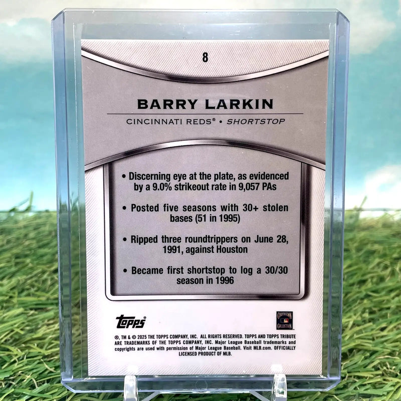 2025 Topps Tribute BARRY LARKIN Base Refractor Cincinnati Reds - Baseball Card Single