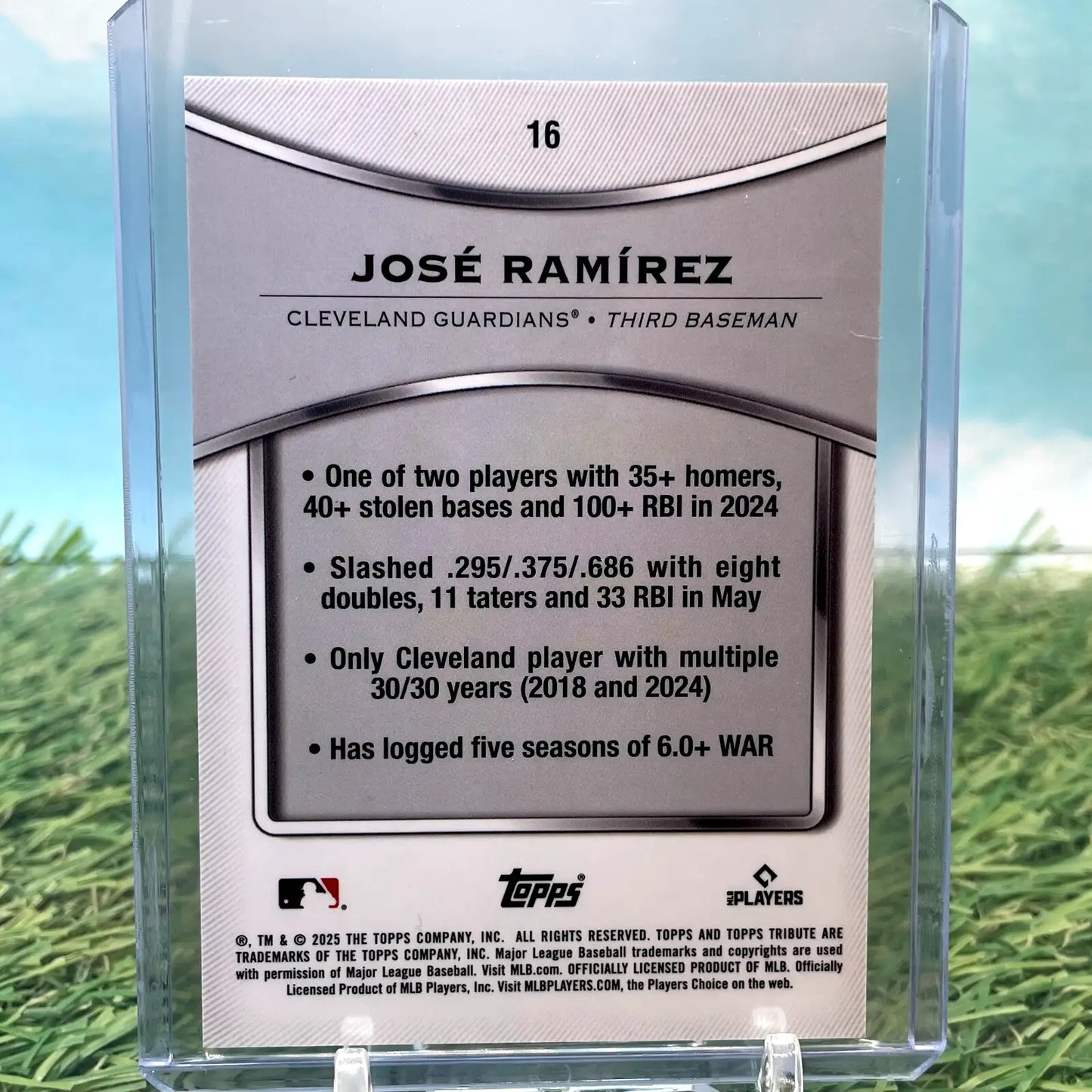 2025 Topps Tribute Jose Ramirez #16 Base Cleveland Guardians - Baseball Card Single
