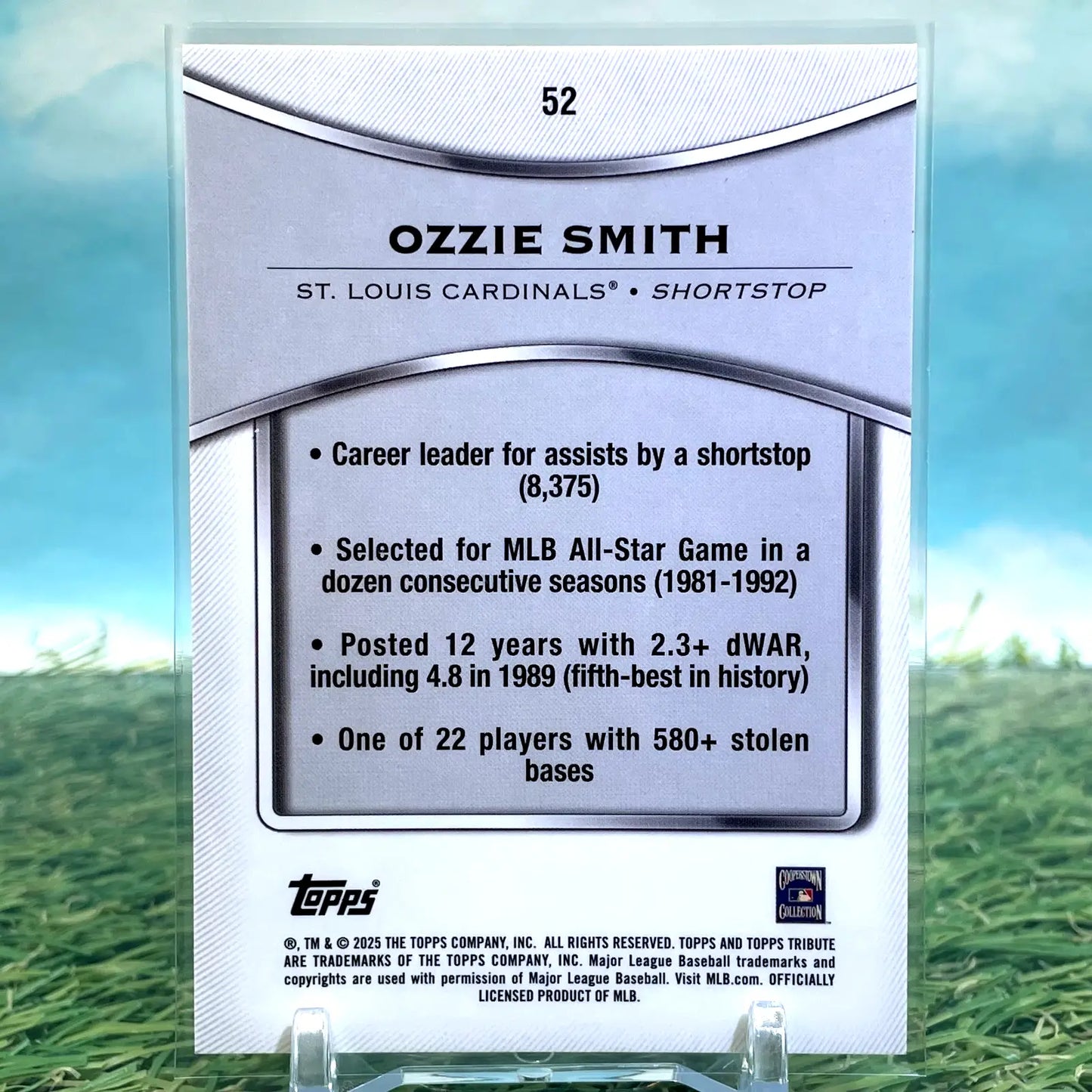 2025 Topps Tribute Ozzie Smith St. Louis Cardinals #52 - Baseball Card Single