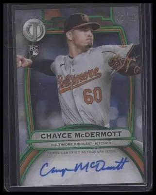 2025 Topps Tribute #TA-CMD Chayce McDermott Tribute Autographs Green #/99 - Baseball Card Single