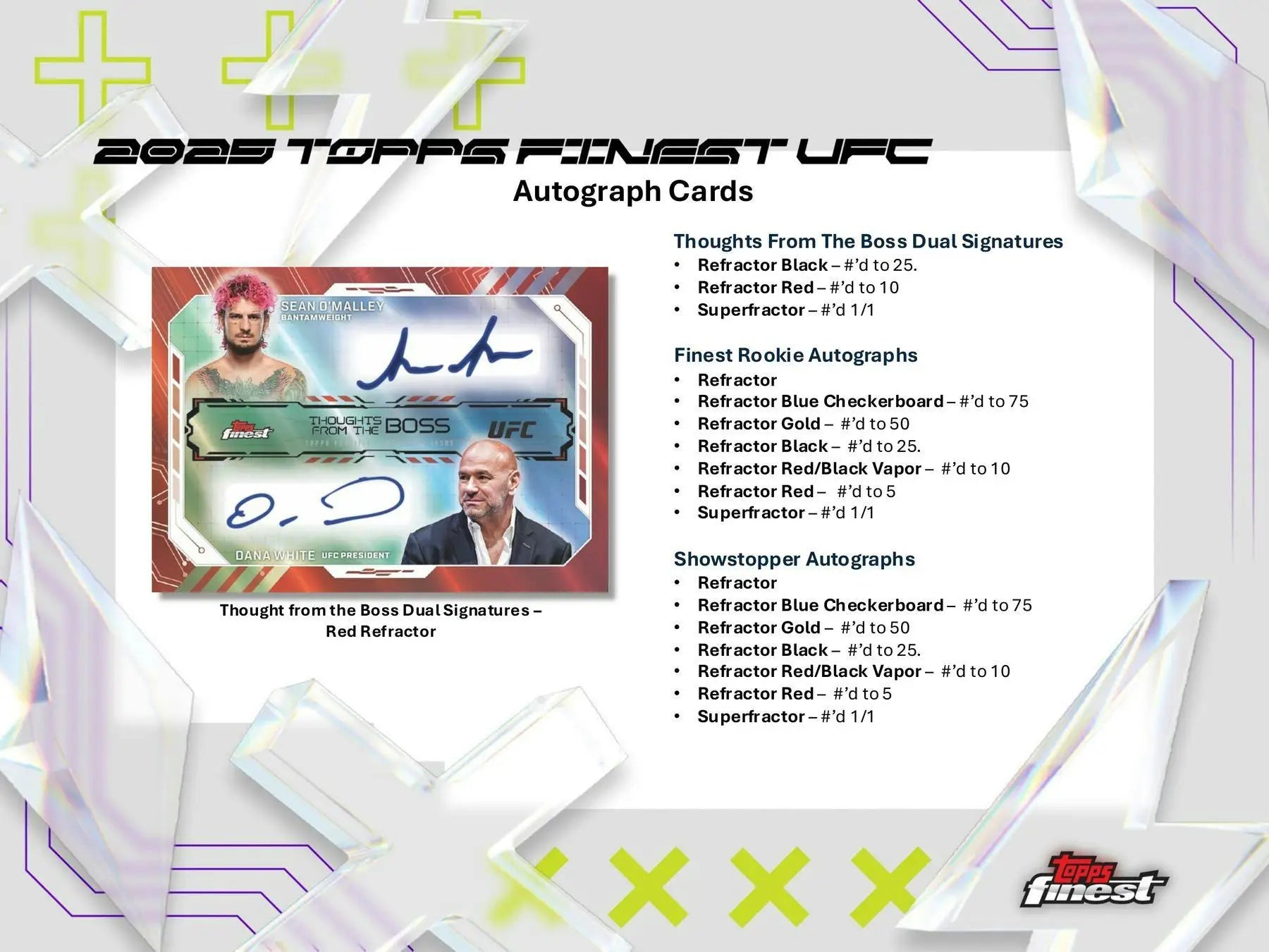 2025 Topps UFC Finest Hobby Box | Columbia Sports Cards - Sports Card Hobby Boxes