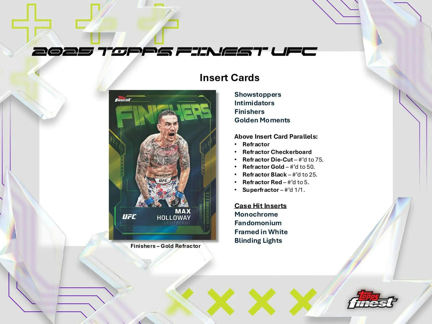 2025 Topps UFC Finest Hobby Box | Columbia Sports Cards - Sports Card Hobby Boxes