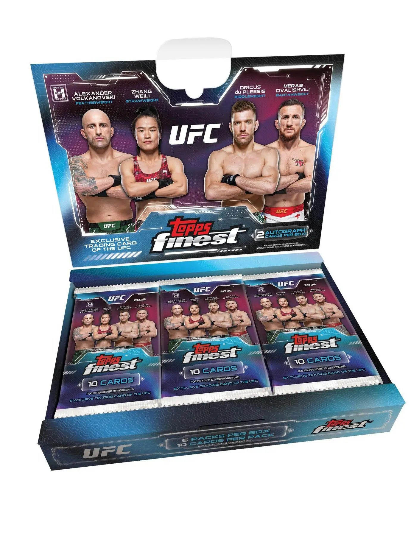 2025 Topps UFC Finest Hobby Box | Columbia Sports Cards - Sports Card Hobby Boxes