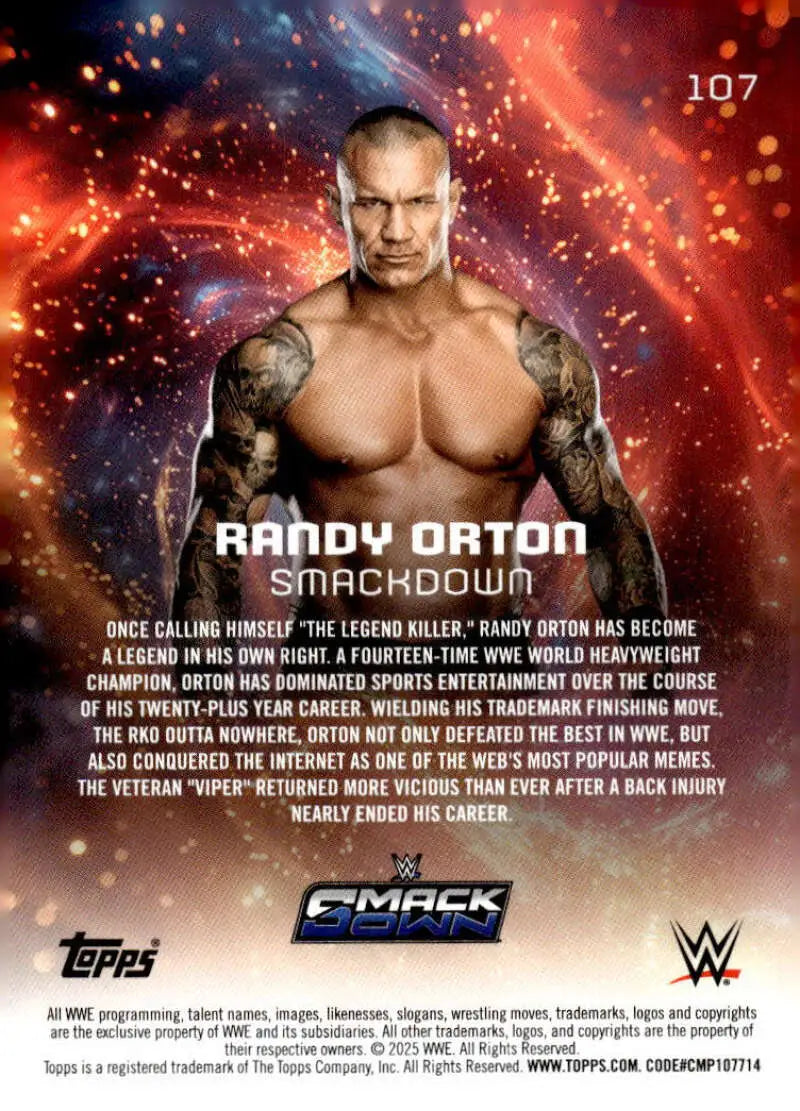 2025 Topps Universe WWE #107 Randy Orton NM-MT ID:81622 - Non-Sports Card Single