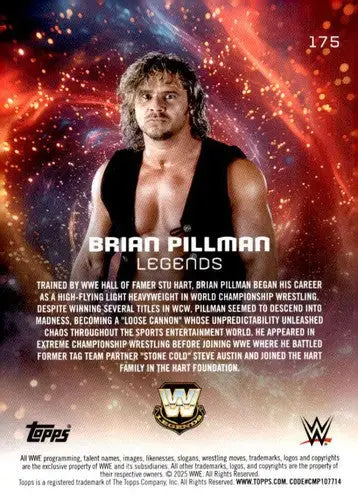 2025 Topps Universe WWE #175 Brian Pillman NM-MT ID:81633 - Non-Sports Card Single