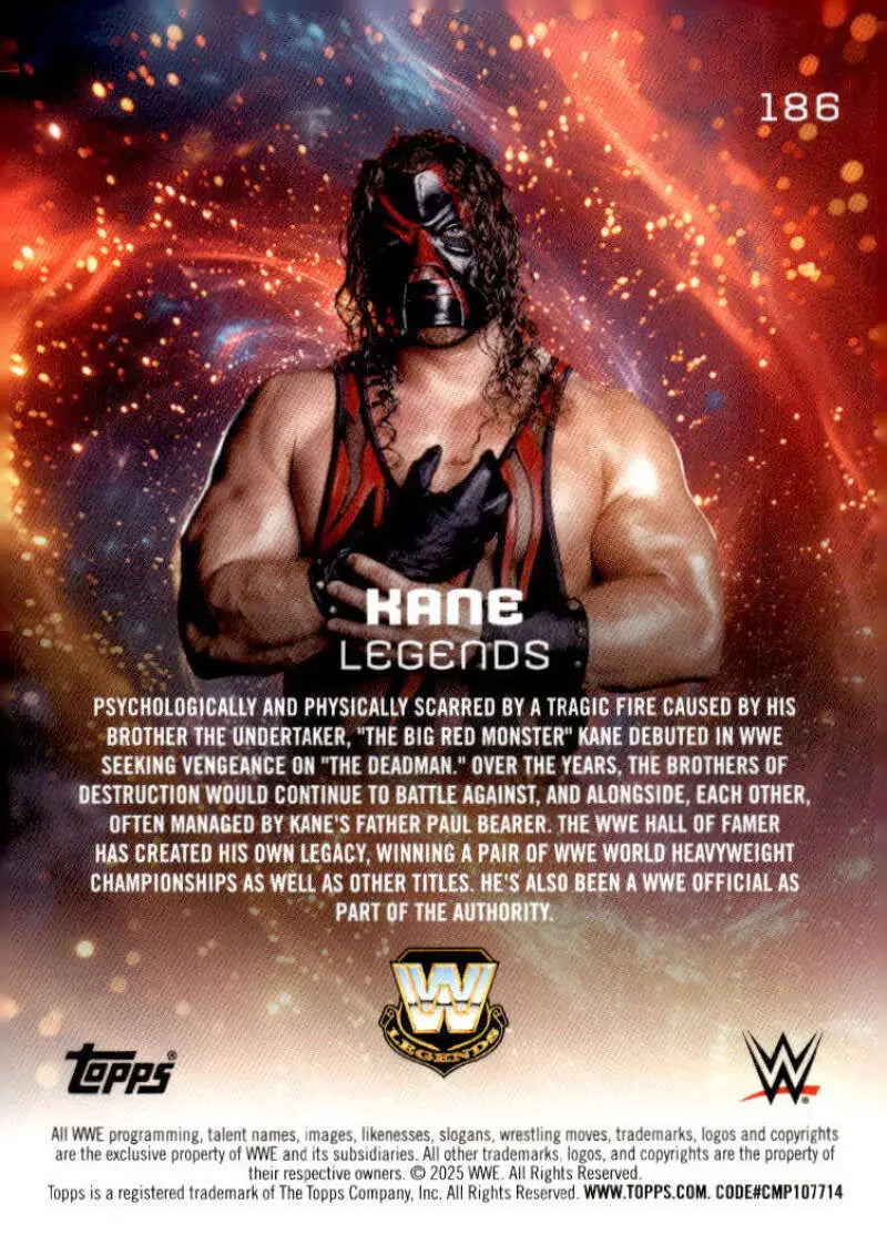 2025 Topps Universe WWE #186 Kane NM-MT ID:81635 - Wrestling Card Single
