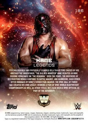 2025 Topps Universe WWE #186 Kane NM-MT ID:81635 - Wrestling Card Single