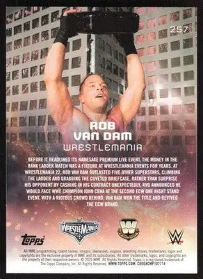 2025 Topps Universe WWE #257 Rob Van Dam NM-MT ID:81654 - Wrestling Card Single