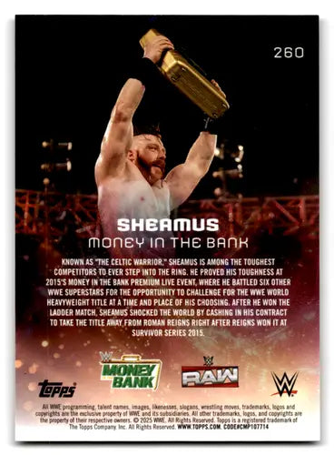 2025 Topps Universe WWE #260 Sheamus NM-MT ID:81655 - Non-Sports Card Single
