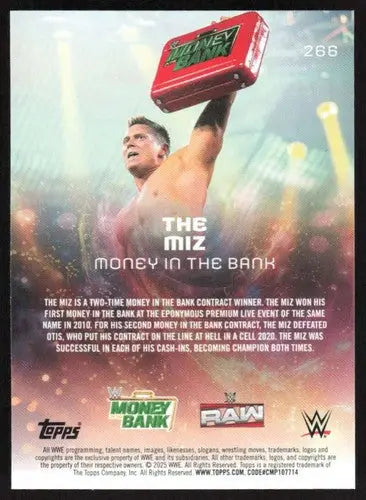 2025 Topps Universe WWE #266 The Miz NM-MT ID:81657 - Wrestling Card Single