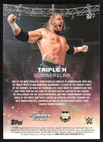 2025 Topps Universe WWE #272 Triple H NM-MT ID:81659 - Other