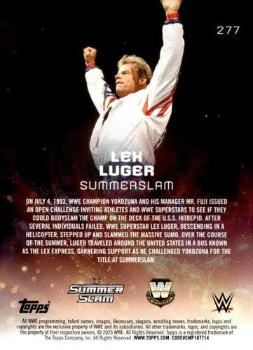 2025 Topps Universe WWE #277 Lex Luger NM-MT ID:81660 - Wrestling Card Single