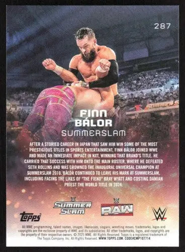 2025 Topps Universe WWE #287 Finn Balor NM-MT ID:81661 - Wrestling Card Single