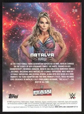 2025 Topps Universe WWE #38 Natalya NM-MT ID:81609 - Wrestling Card Single
