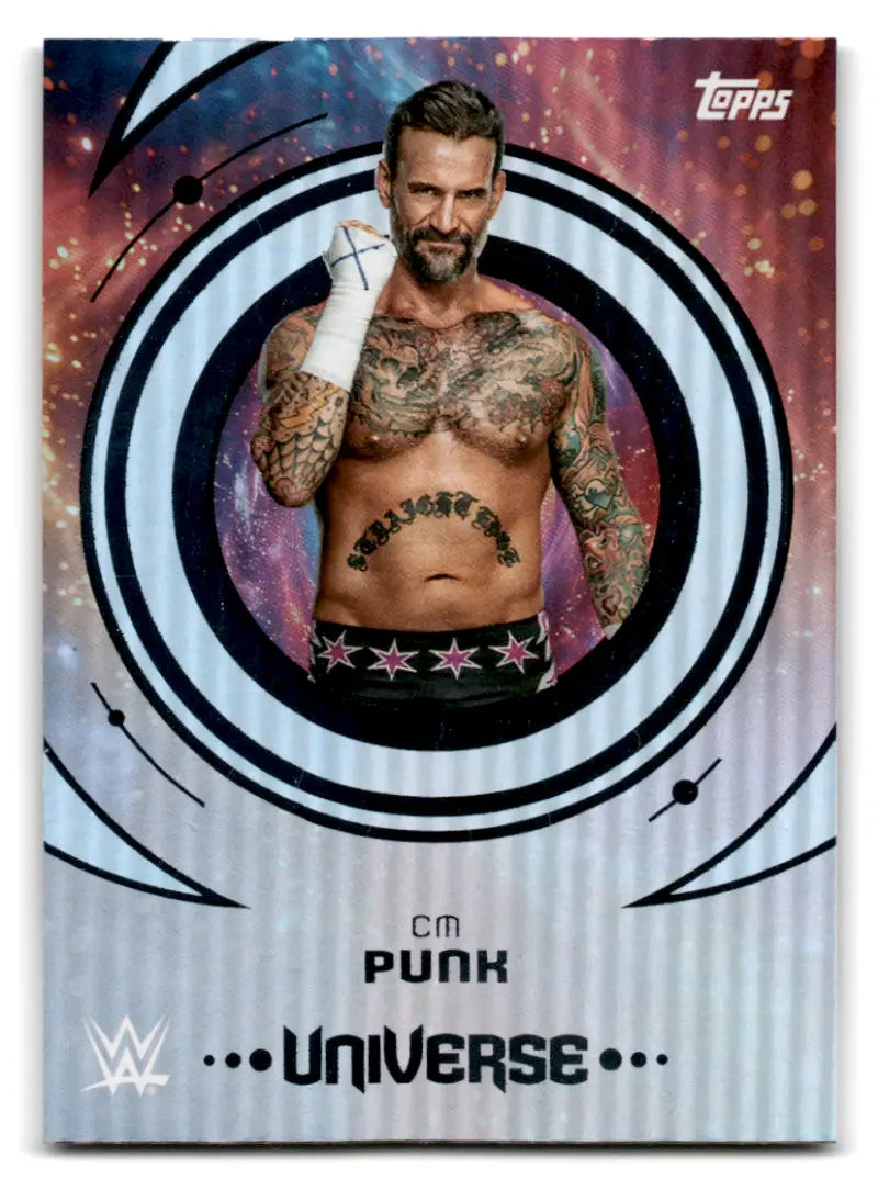 2025 Topps Universe WWE #42 CM Punk NM-MT ID:81611 - Wrestling Card Single