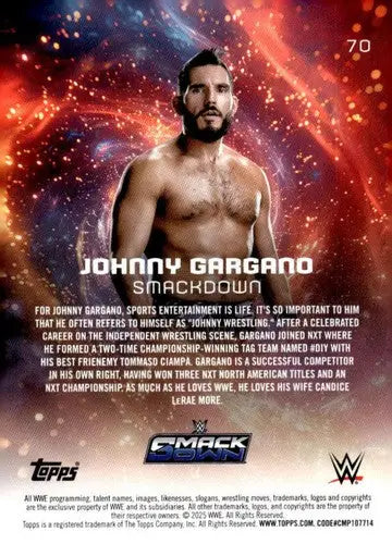 2025 Topps Universe WWE #70 Johnny Gargano NM-MT ID:81613 - Non-Sports Card Single