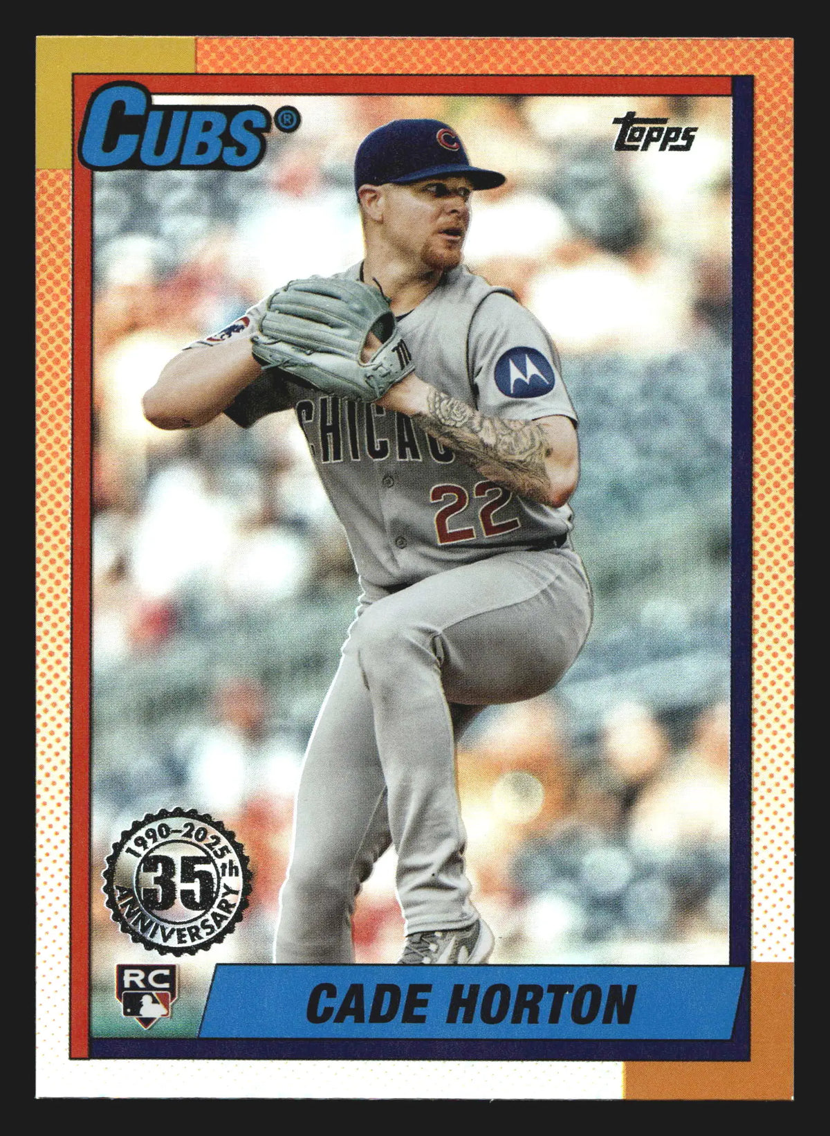 2025 Topps Update 1990 Topps Cade Horton #U90-16 35th Anniversary RC - Baseball Card Single