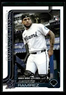 2025 Topps Update Agustín Ramírez #US332 Miami Marlins