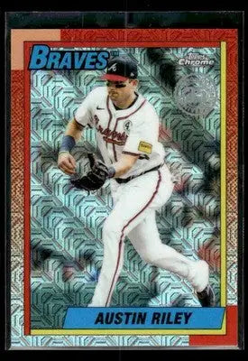 2025 Topps Update Austin Riley #U90C-39 1990 35th Anniversary Chrome Braves