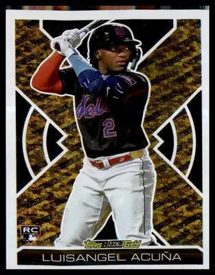 2025 Topps Update Topps Black Gold #BG-23 Luisangel Acuña - Baseball Card Single