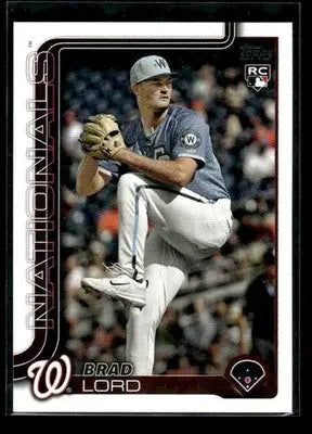 2025 Topps Update Brad Lord #US39 RC Washington Nationals