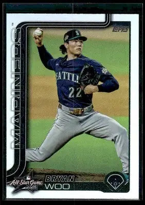 2025 Topps Update Bryan Woo #ASG-34 2025 All-Star Game Seattle Mariners