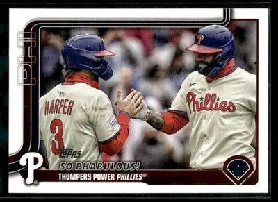 2025 Topps Update Bryce Harper / Nick Castellanos #US107 Philadelphia Phillies