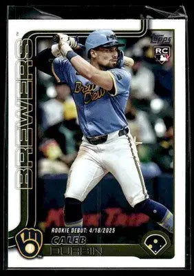 2025 Topps Update Caleb Durbin #US59 Milwaukee Brewers