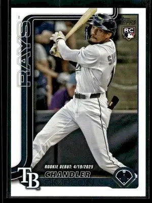 2025 Topps Update Chandler Simpson #US349 Tampa Bay Rays