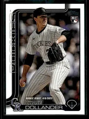2025 Topps Update Chase Dollander #US259 Colorado Rockies