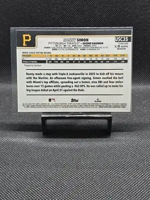 2025 Topps Update Chrome Update RC Refractor Ronny Simon PIRATES USC35 - Baseball Card Single
