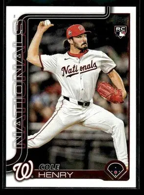 2025 Topps Update Cole Henry #US186 RC Washington Nationals
