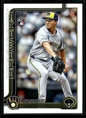 2025 Topps Update Connor Thomas #US63 RC Milwaukee Brewers