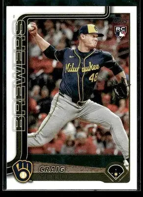 2025 Topps Update Craig Yoho #US261 RC Milwaukee Brewers